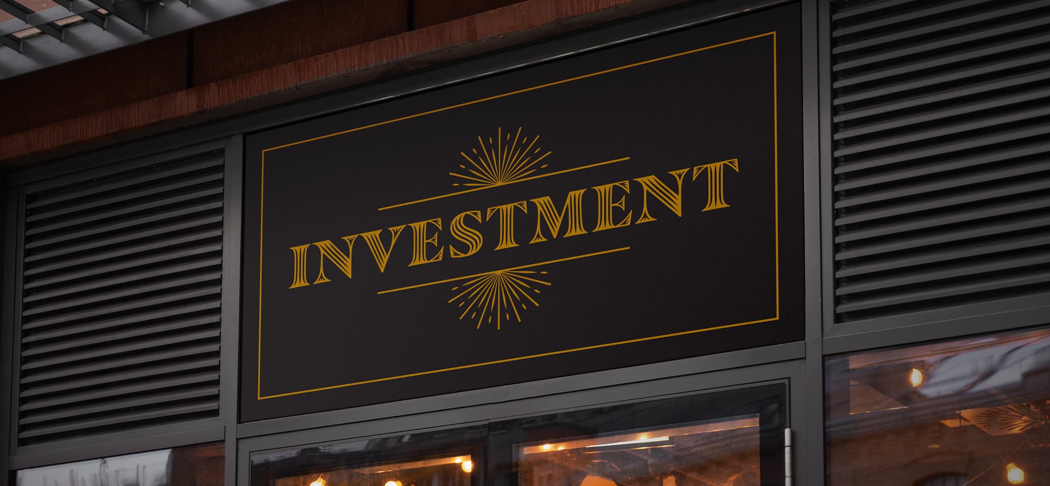 Investment sign