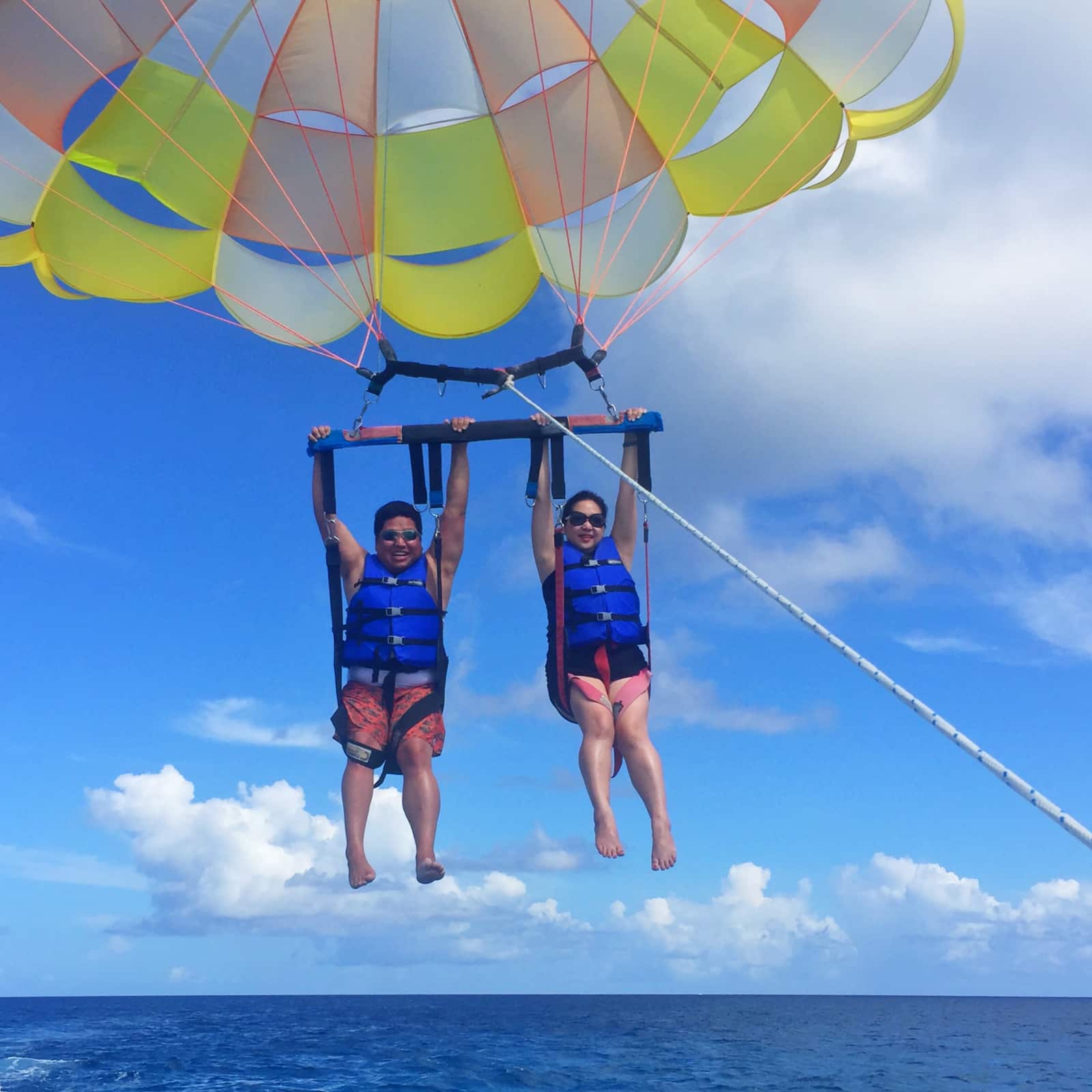 Paj Ann parasailing.