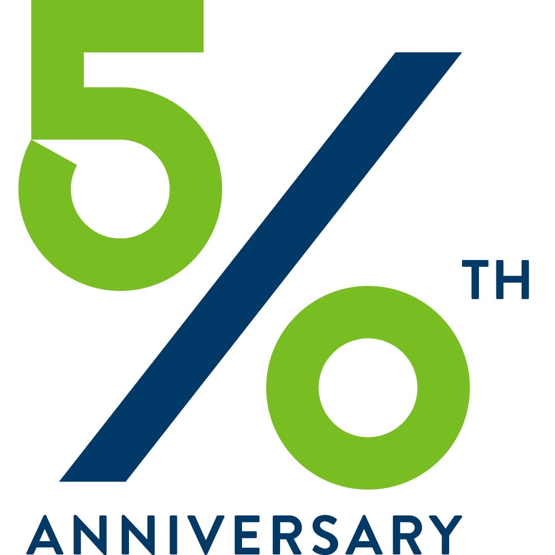 Percent concept for MHEFA's 50th Anniversary logo